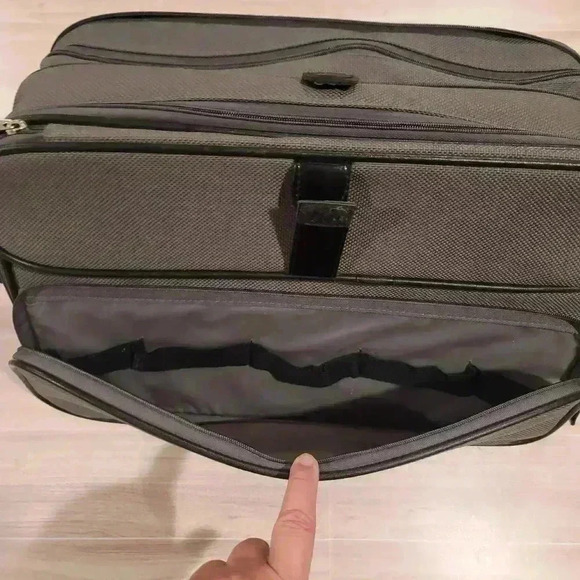 Vintage 1987 Samsonite Silhouett 4 Brown Tweed Adj  Shoulder Travel Bag - ECU - Picture 11 of 15